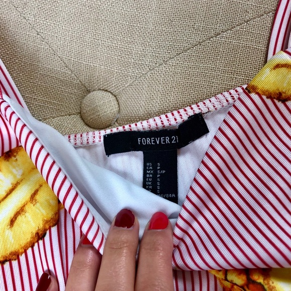 Forever 21 pineapple tank and shorts matching set - Picture 4 of 4